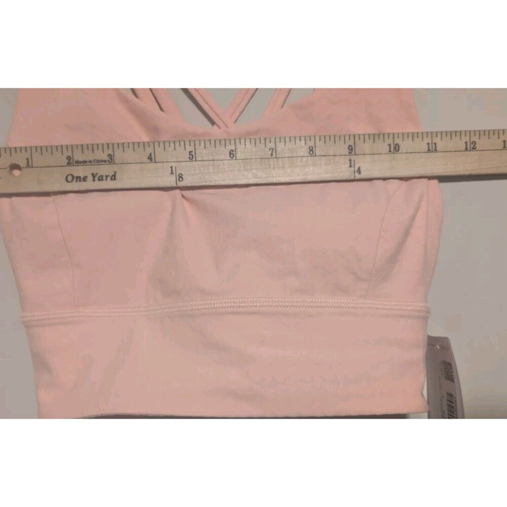 Lululemon Womens Bra Size 4 Free to Be Serene Longline Jaquard C/D NWT Ship Fast - Picture 13 of 15